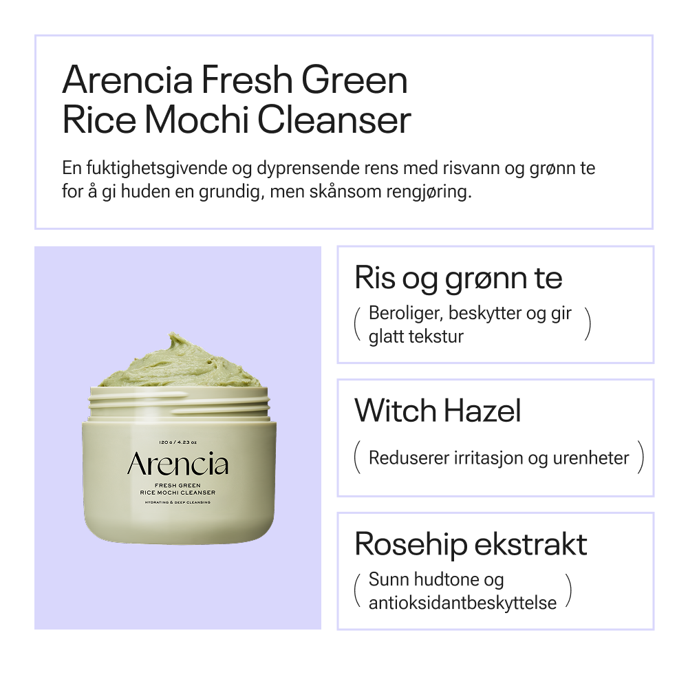 Arencia Fresh Green Rice Mochi Cleanser 120g