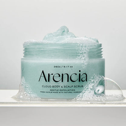 Arencia Fresh Cloud Body &amp; Scalp Scrub French Mint &amp; Lily 260g