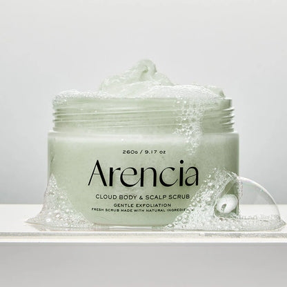 Arencia Fresh Cloud Body &amp; Scalp Scrub Geranium &amp; Primrose 260g