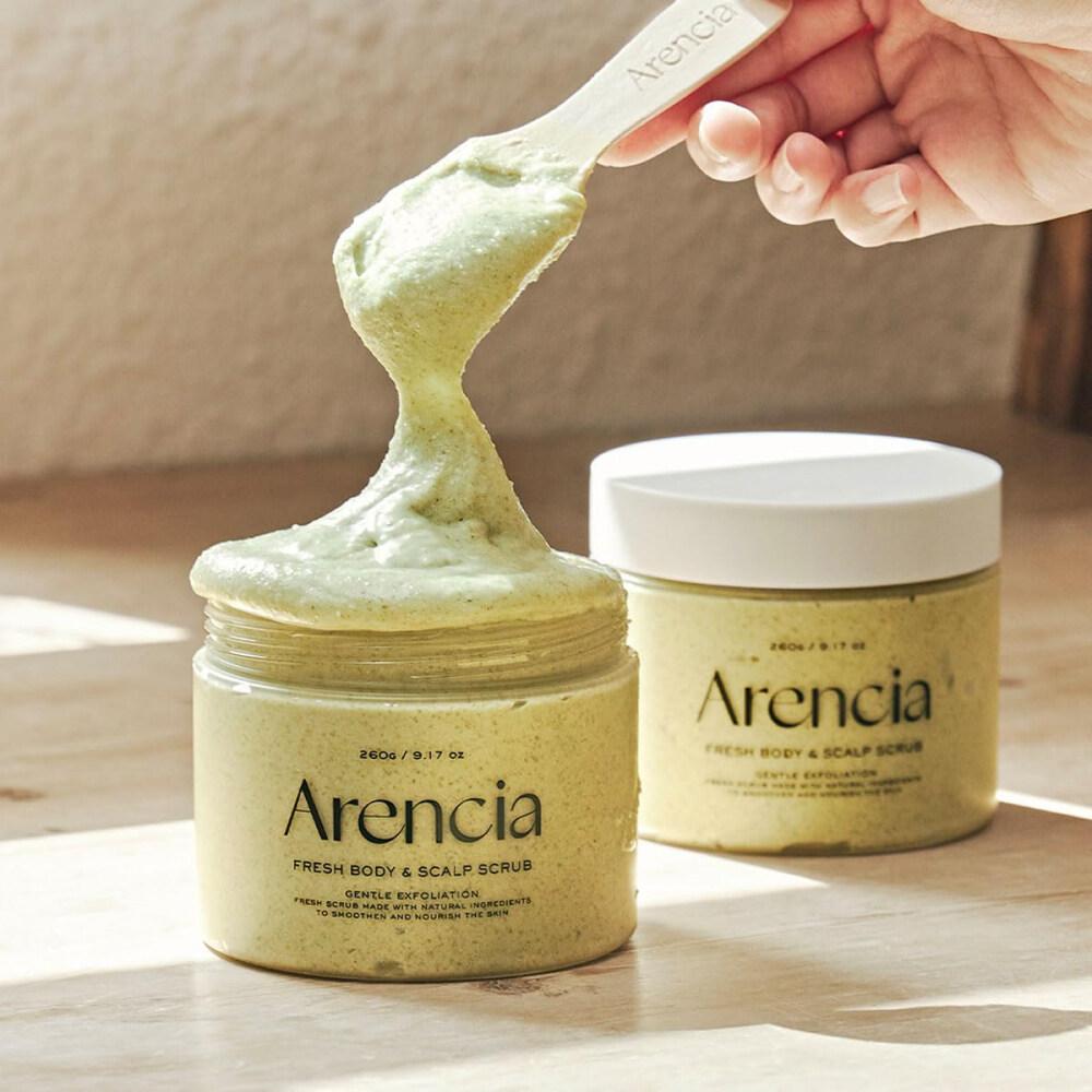 Arencia Fresh Cloud Body &amp; Scalp Scrub White Tea &amp; Neroli 260g