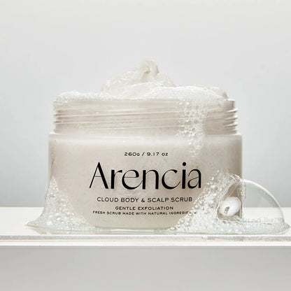 Arencia Fresh Cloud Body &amp; Scalp Scrub White Tea &amp; Neroli 260g