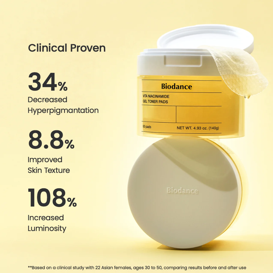 Biodance Vita Niacinamide Gel Toner Pads