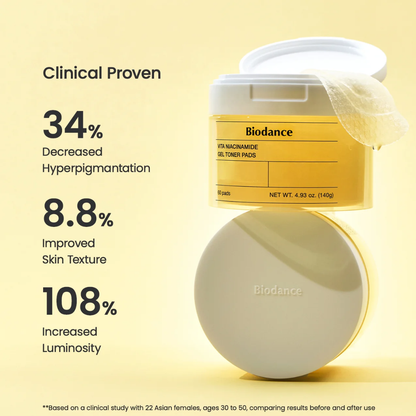 Biodance Vita Niacinamide Gel Toner Pads