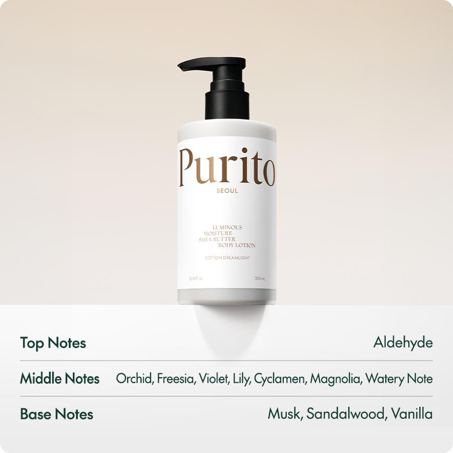Purito Luminous Moisture Shea Butter Body Lotion Cotton Dreamlight