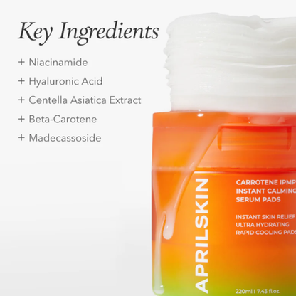 APRILSKIN Carrotene IPMP™ Instant Calming Serum Pads