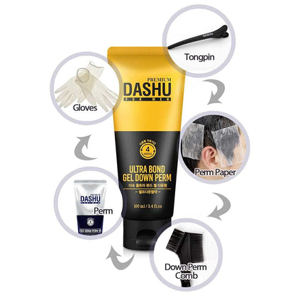Dashu For Men Premium Ultra Bond Gel Down Perm 100ml