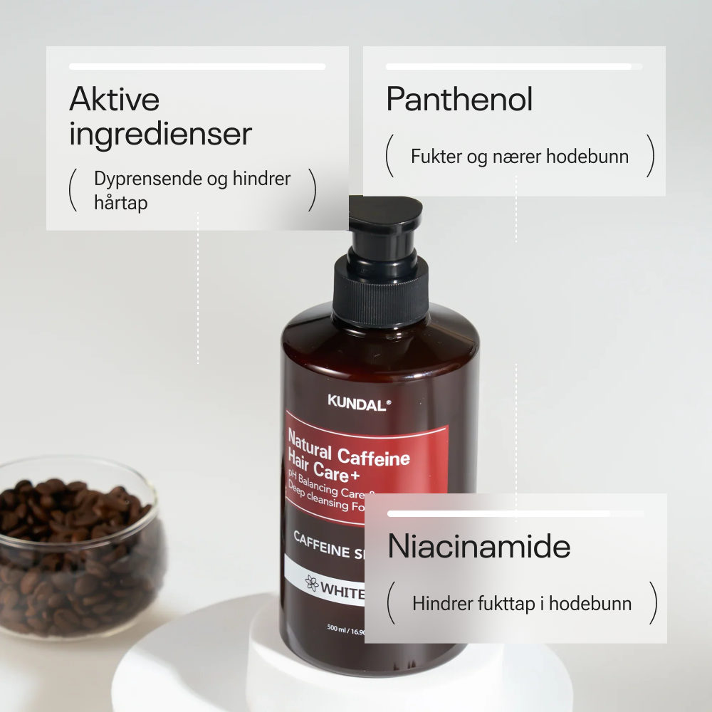 Kundal Natural Caffeine &amp; Intensive Scalp Care+ Shampoo Cherry Blossom 500ml