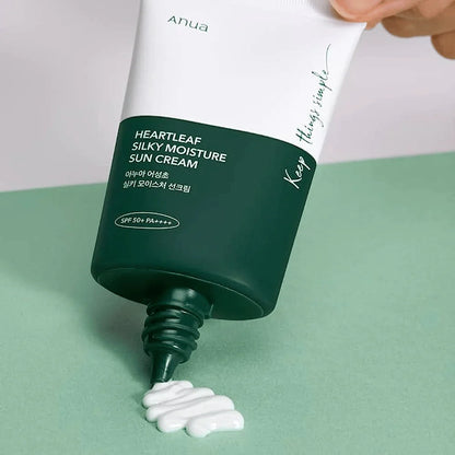 Anua Heartleaf Silky Moisture Sunscreen SPF50+ PA++++