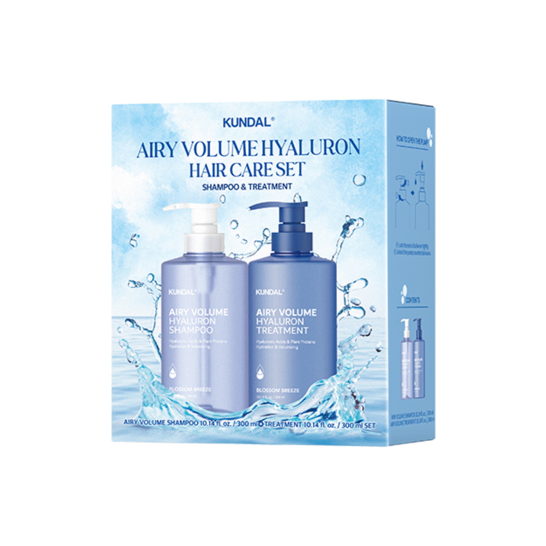 Kundal Airy Volume Shampoo + Treatment Set - Blossom Breeze