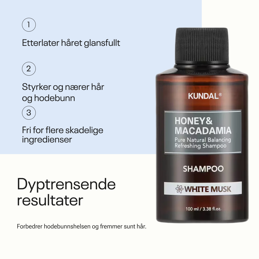 Kundal Honey &amp; Macadamia Pure Natural Refreshing Shampoo White Musk 100ml