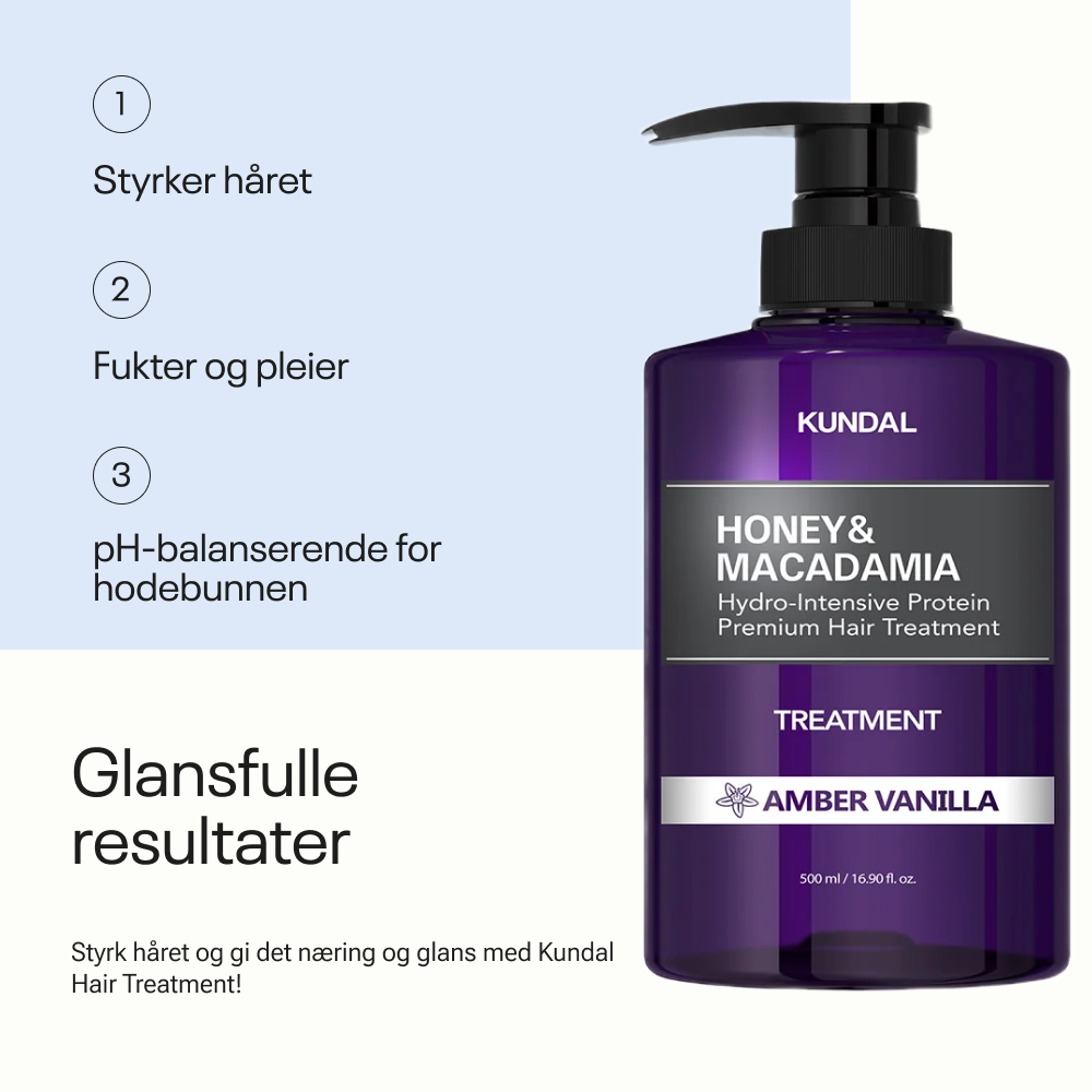 Kundal Honey &amp; Macadamia Treatment Amber Vanilla 500ml