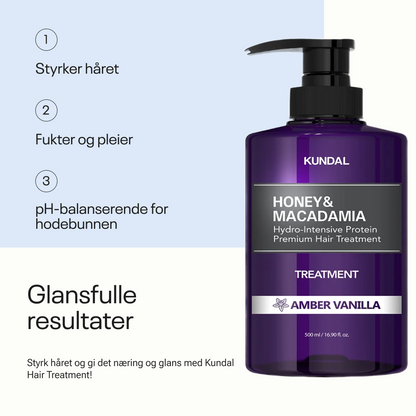 Kundal Honey &amp; Macadamia Treatment Amber Vanilla 500ml
