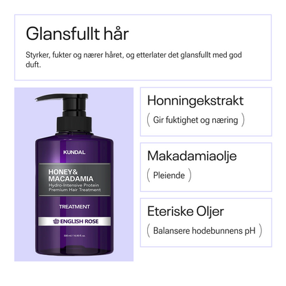 Kundal Honey &amp; Macadamia Treatment English Rose 500ml