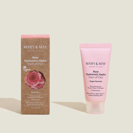 Mary &amp; May Rose Hyaluronic Hydra Wash off Pack 30 g