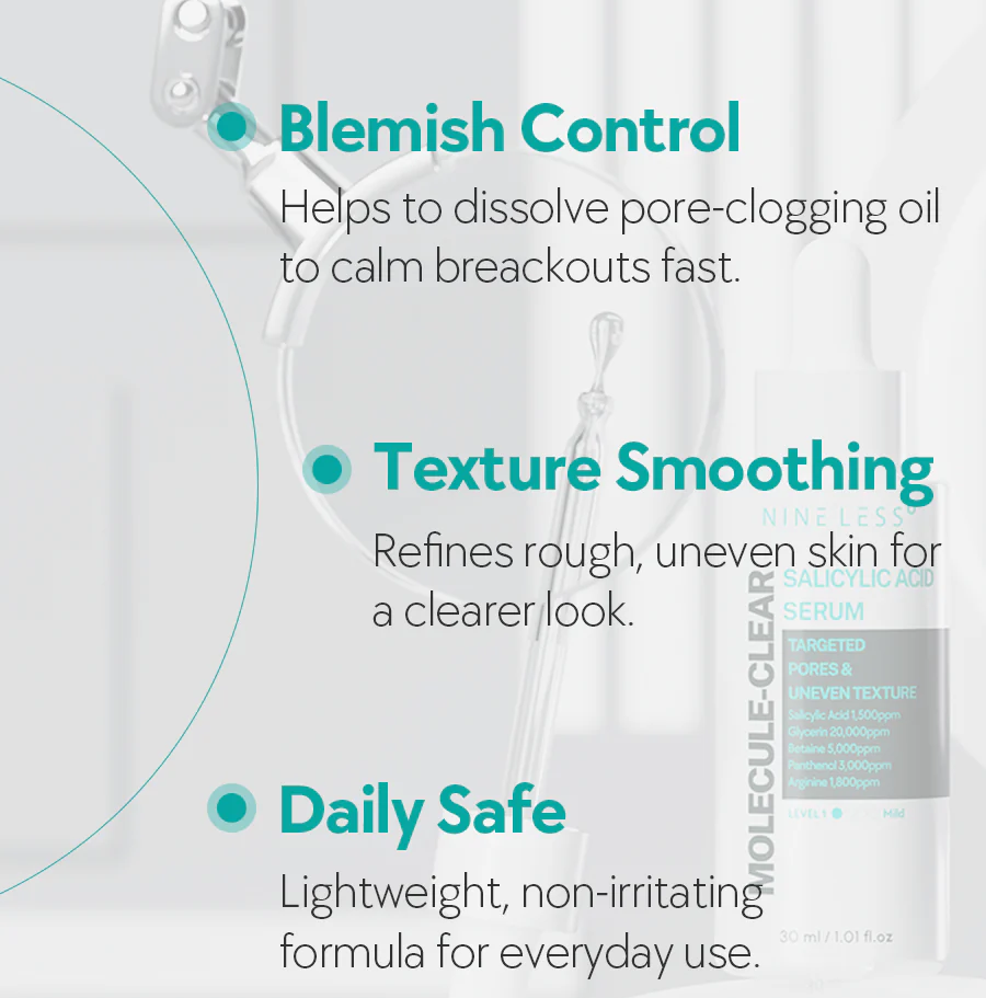 Nine Less Molecule-Clear Salicylic Acid Serum