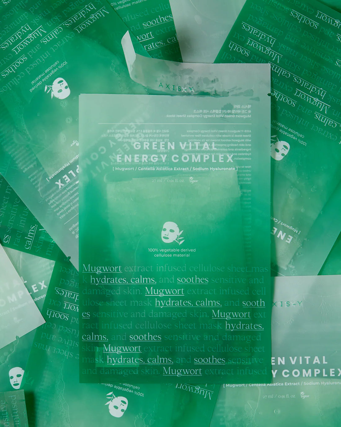 Axis-Y Mugwort Green Vital Energy Complex Sheet Mask