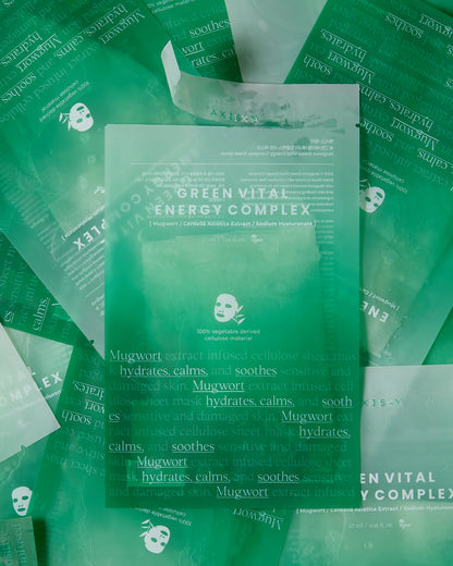 Axis-Y Mugwort Green Vital Energy Complex Sheet Mask