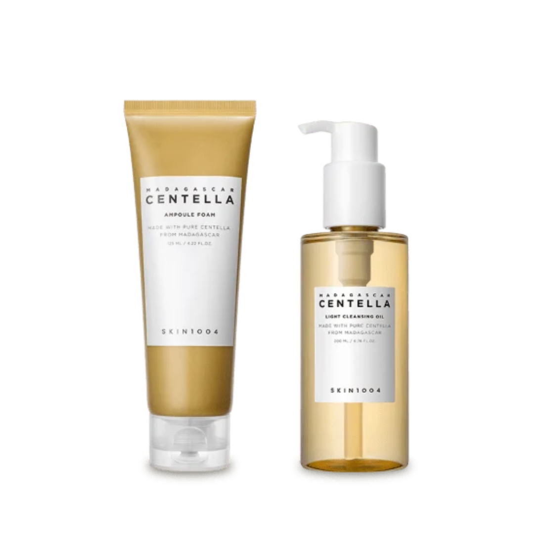 Skin1004 Madagascar Centella Double Cleansing Duo (Cleansing Oil + Centella Cleansing Foam)