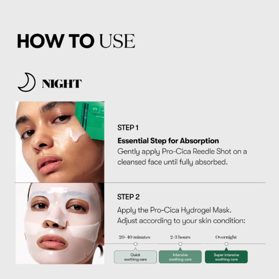 VT Cosmetics Pro Cica Reedle Shot 100 2 Step Hydrogel Mask