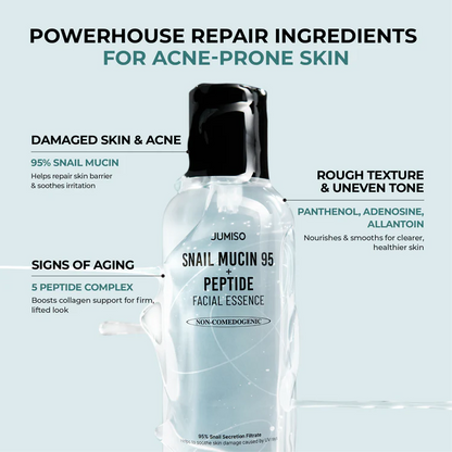 Jumiso Snail Mucin 95 + Peptide Facial Essence