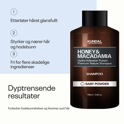 Kundal Honey &amp; Macadamia Pure Natural Refreshing Shampoo Baby Powder 100ml