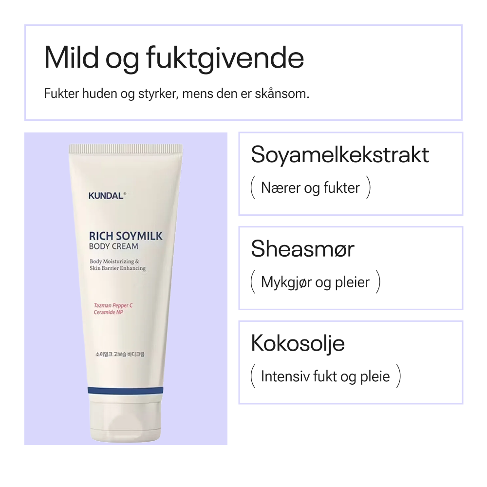 Kundal Rich Soymilk Body Cream - Mellow Vanilla