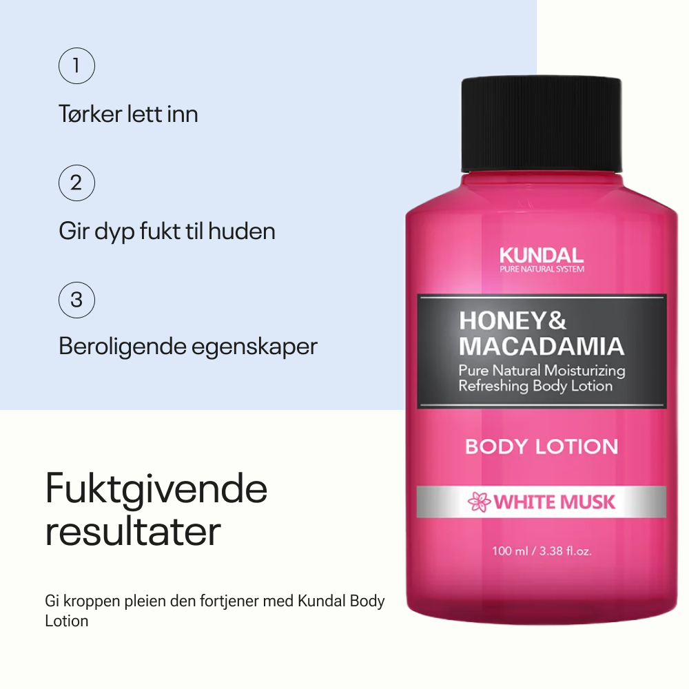 Kundal Honey &amp; Macadamia Pure Body Lotion White Musk 100 ml