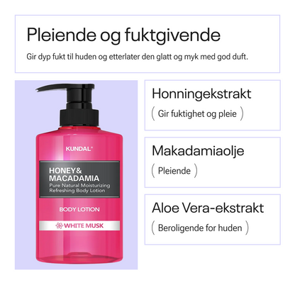 Kundal Honey &amp; Macadamia Pure Body Lotion White Musk 258 ml