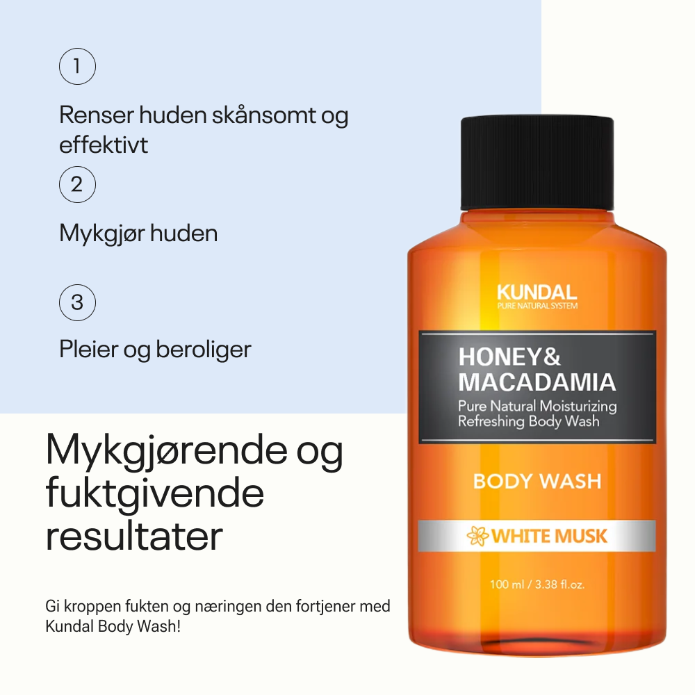 Kundal Honey &amp; Macadamia Pure Body Wash White Musk 100 ml
