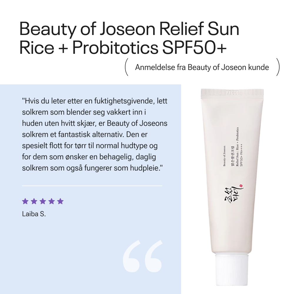 Beauty of Joseon Relief Sun Rice + Probitotics SPF50+