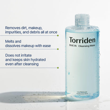Torriden Dive In Low Molecular Hyaluronic Acid Cleansing Water