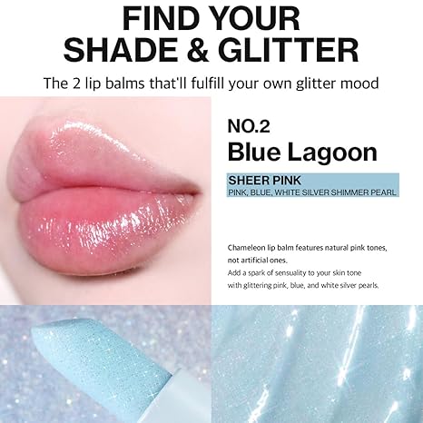 Unleashia Glacier Vegan Lip Balm No.2 Blue Lagoon
