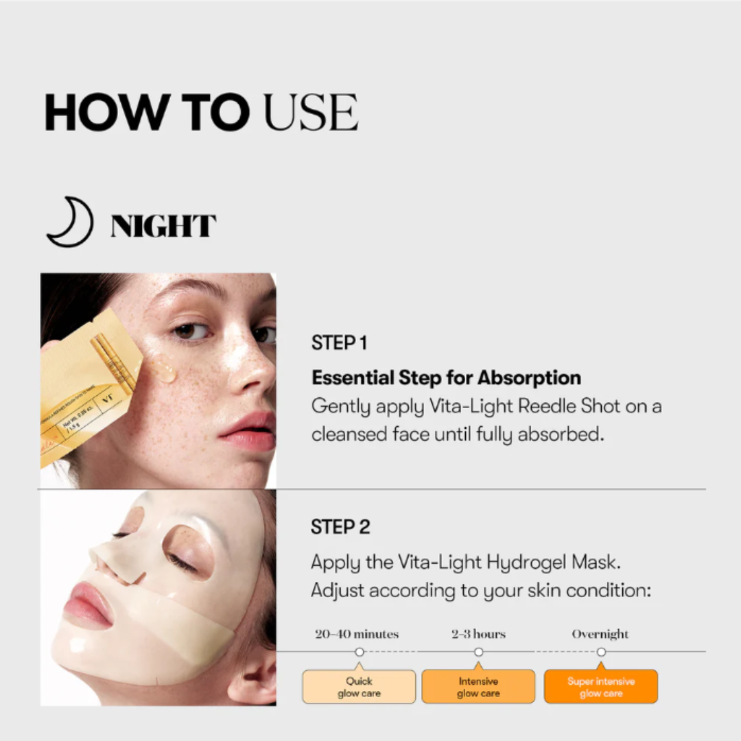 VT Cosmetics Vita-Light Reedle Shot 100 2 Step Hydrogel Mask