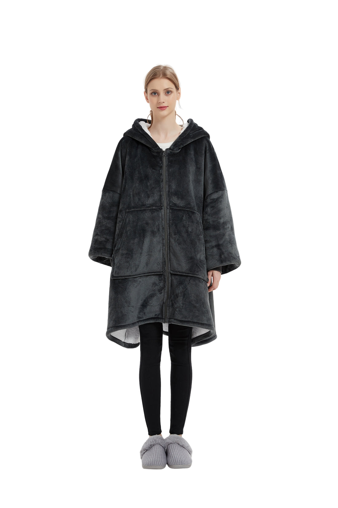 Beauty Mall Kosegenser I Flanell – Svart