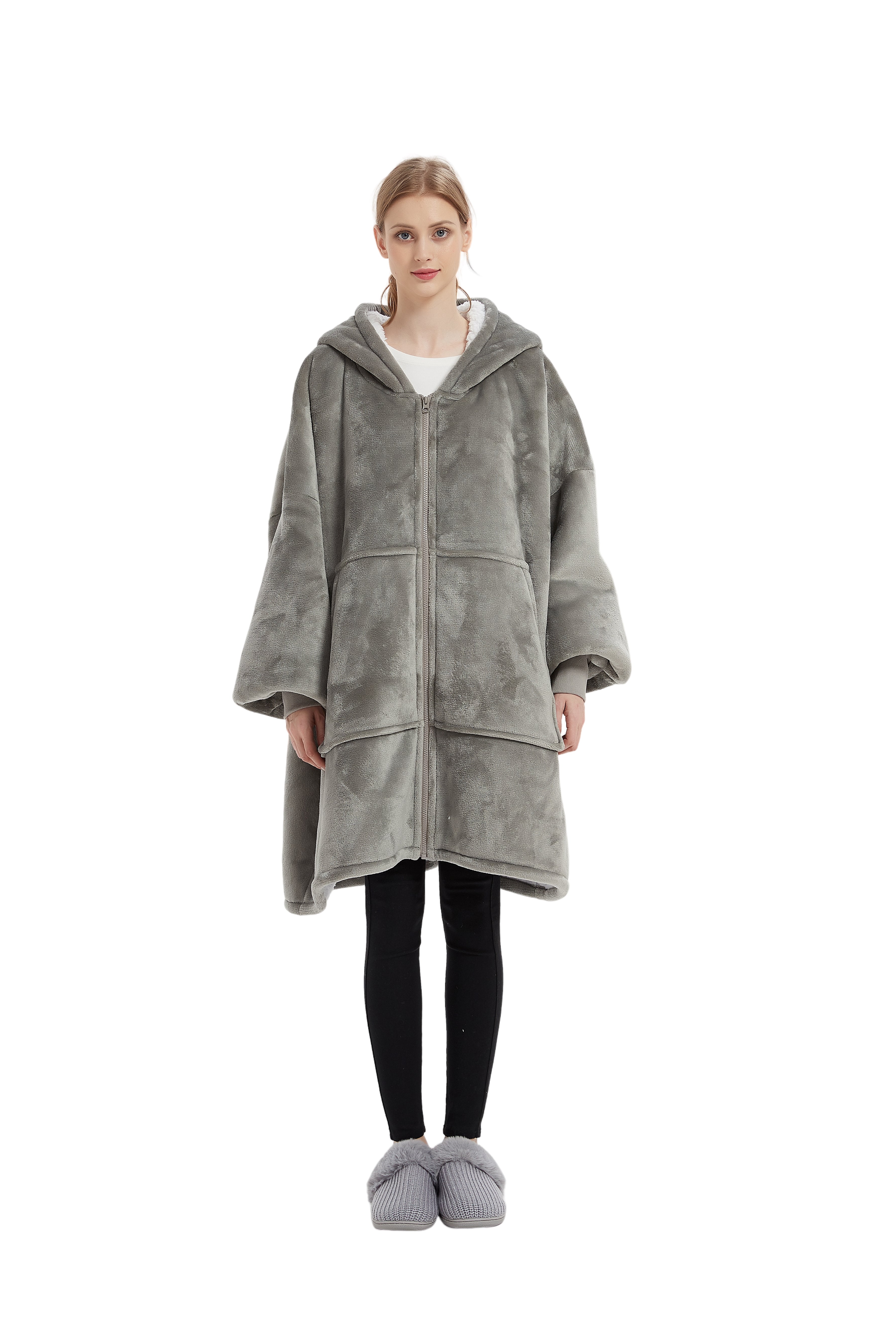 Beauty Mall Kosegenser I Flanell – Grå