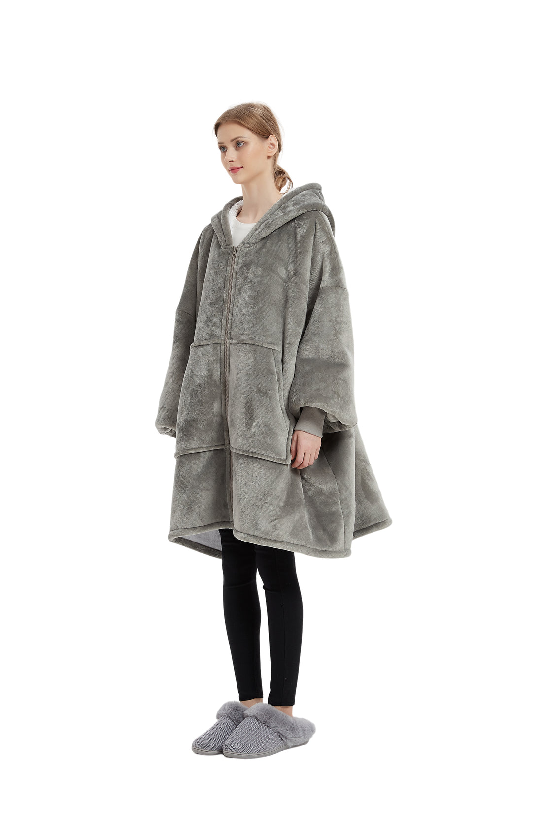 Beauty Mall Kosegenser I Flanell – Grå