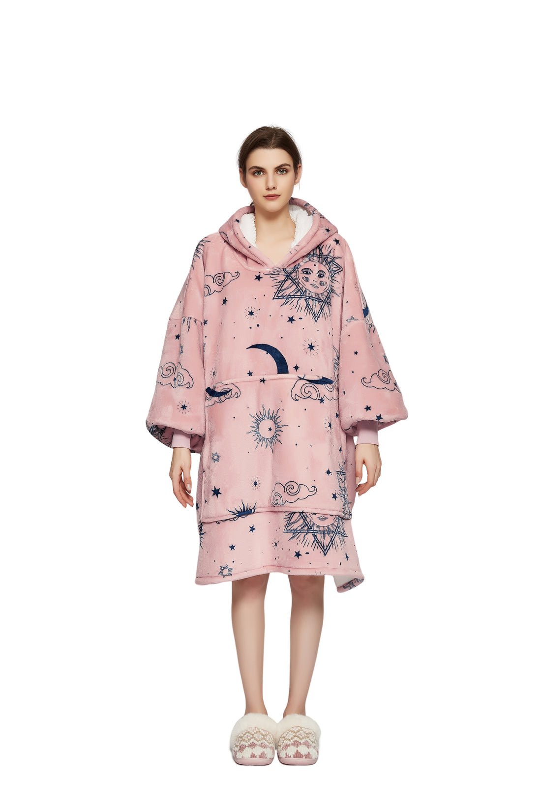 Beauty Mall Kosegenser I Flanell- Rosa Med Motiv