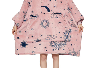 Beauty Mall Kosegenser I Flanell- Rosa Med Motiv