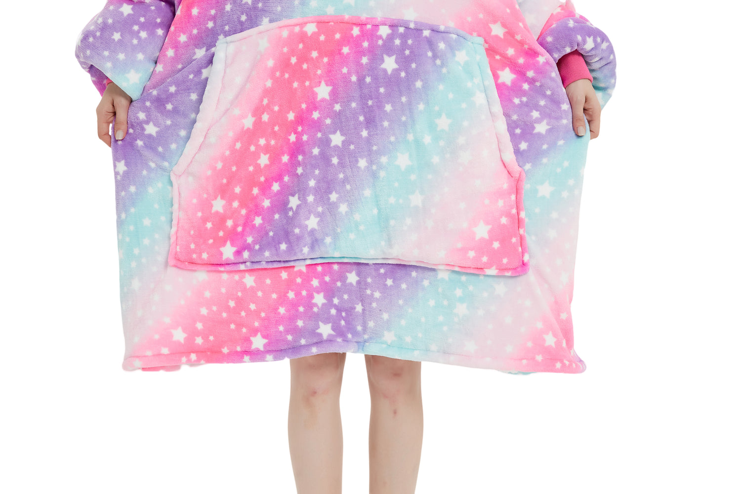 Beauty Mall Kosegenser I Flanell - Regnbuepastell