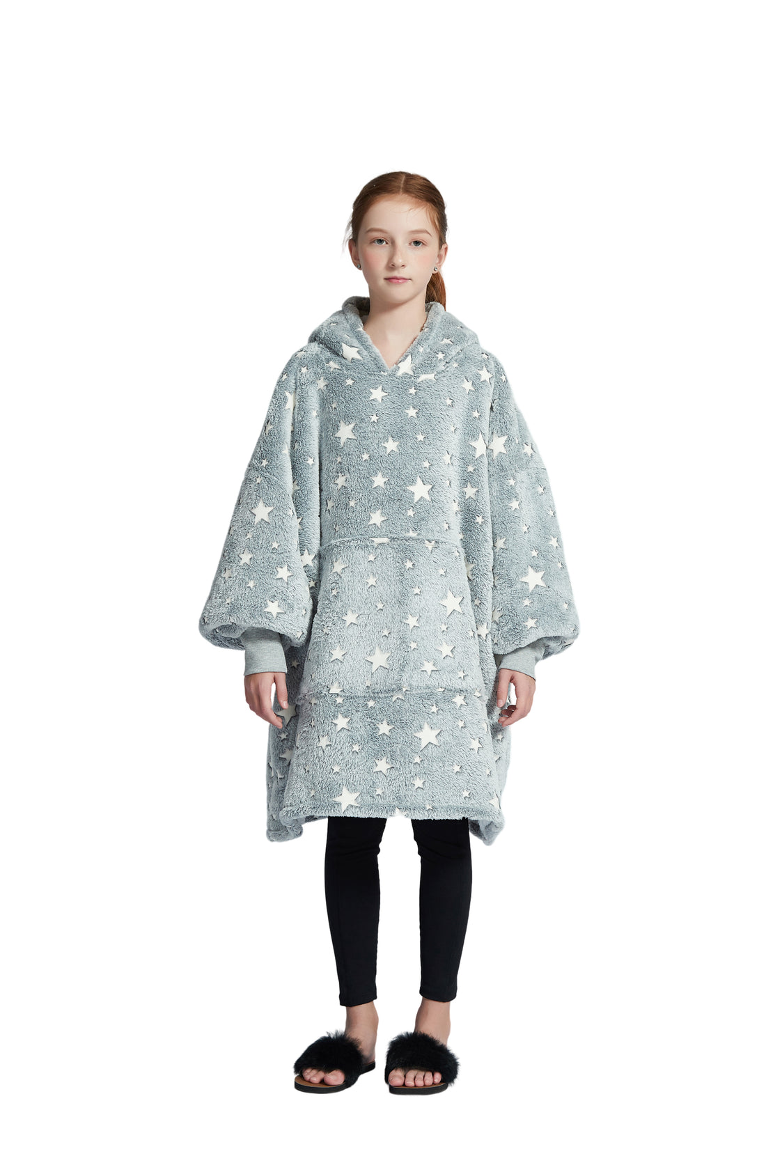 Beauty Mall Kosegenser For Barn – Grå Med Stjerner