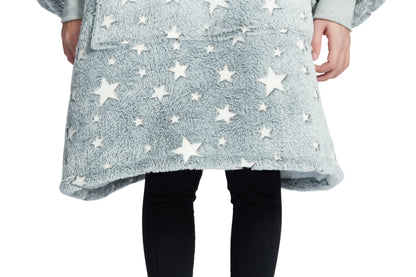 Beauty Mall Kosegenser For Barn – Grå Med Stjerner