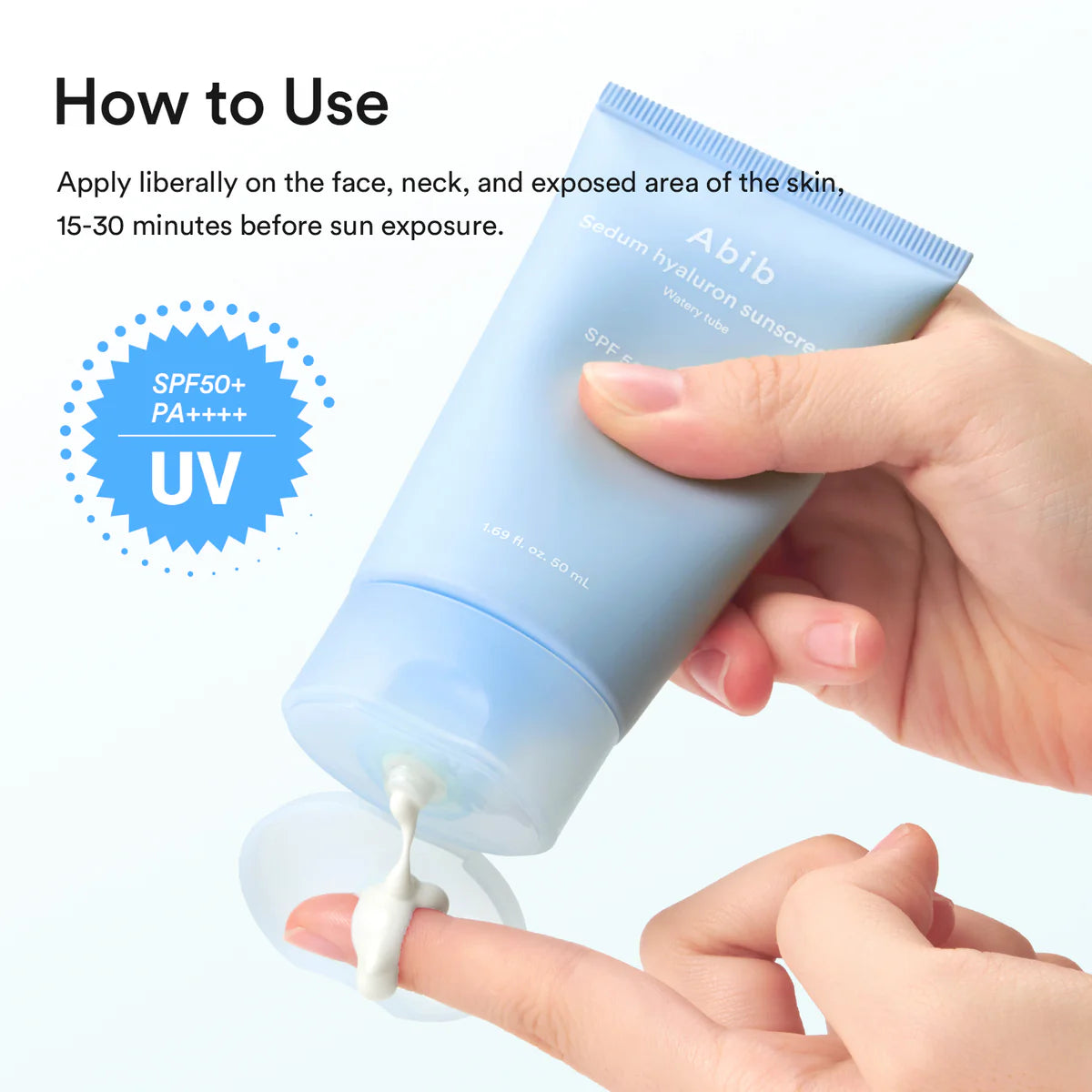 Abib Sedum Hyaluron Sunscreen Watery Tube