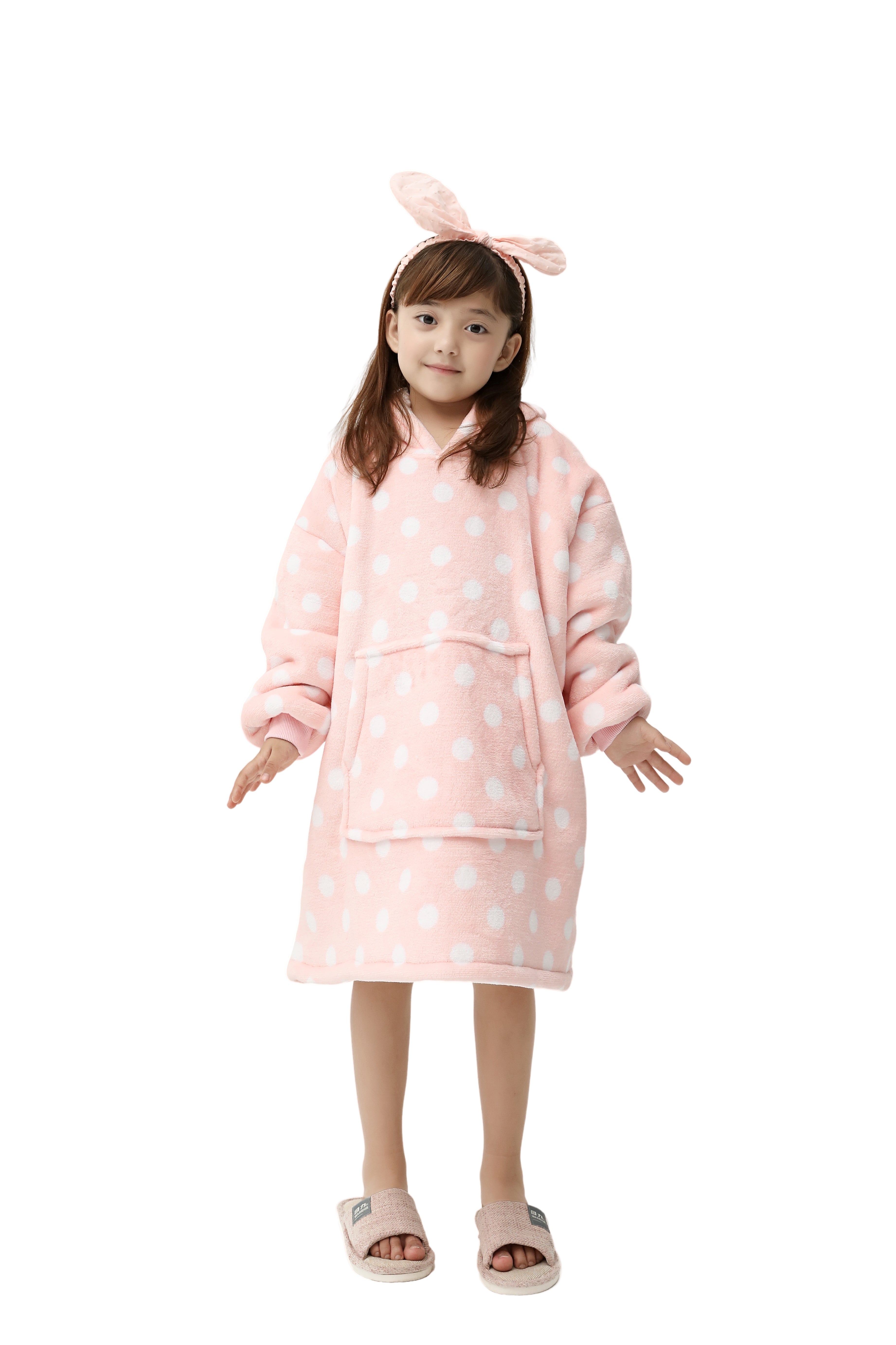 Beauty Mall Kosegenser For Barn – Rosa Med Prikker