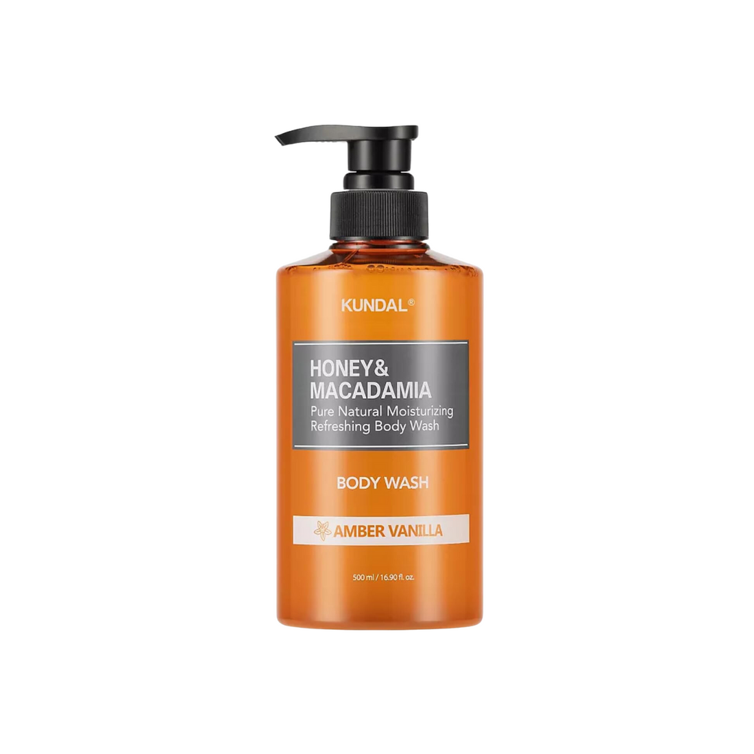 Kundal Honey & Macadamia Pure Body Wash Amber Vanilla