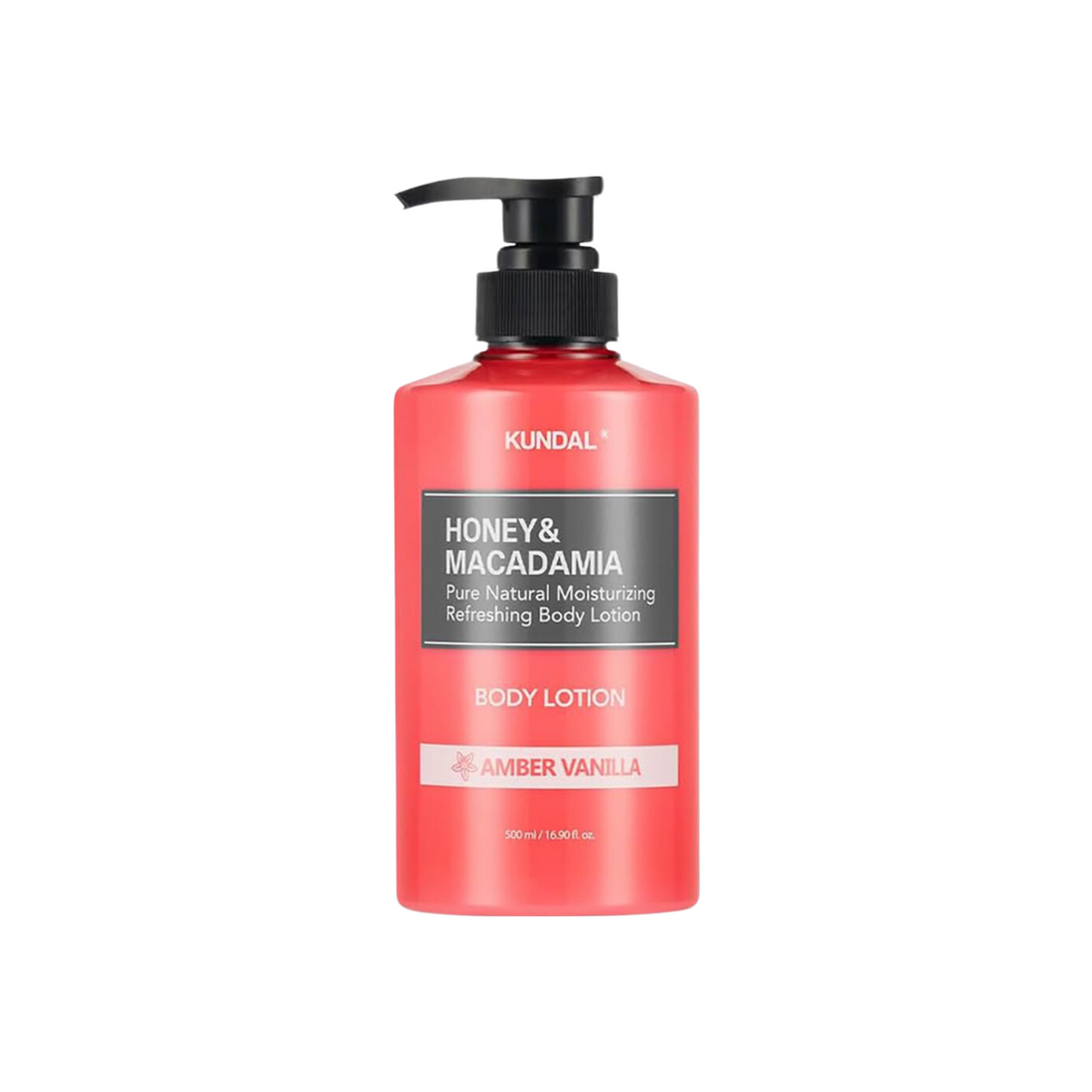 Kundal Honey & Macadamia Pure Body Lotion Amber Vanilla 500ml