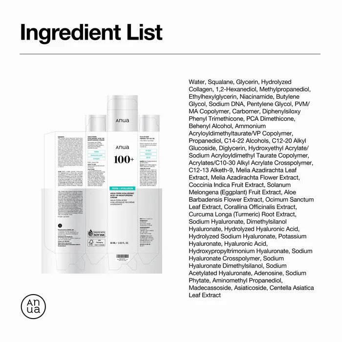 Anua PDRN Hyaluronic Acid 100 Moisturizing Cream
