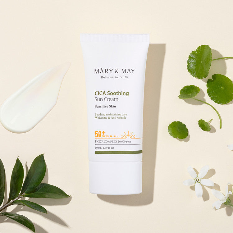 Mary &amp; May Cica Soothing Sun Cream SPF50+ PA++++