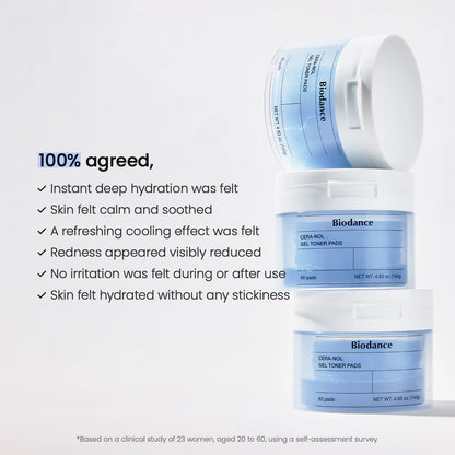 Biodance Cera-Nol Gel Toner Pads