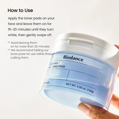 Biodance Cera-Nol Gel Toner Pads