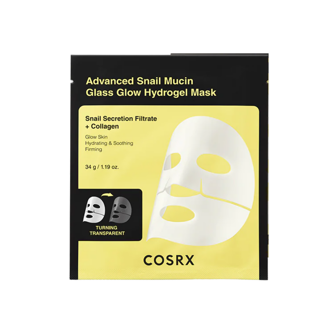COSRX Advanced Snail Mucin Glass Glow Hydrogel Mask